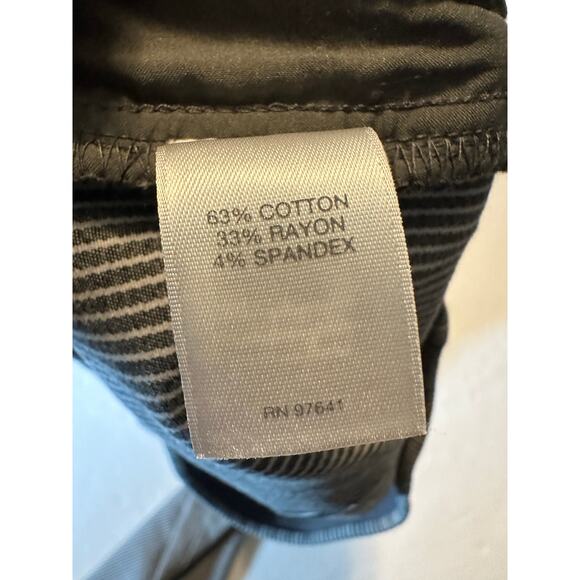 J Jill Women’s Essential Slim Ankle Pants Size 6 Striped Career Trouser Modern - Picture 6 of 7